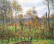 Camille Pissarro Cloudy Poplar Sweden oil painting artist